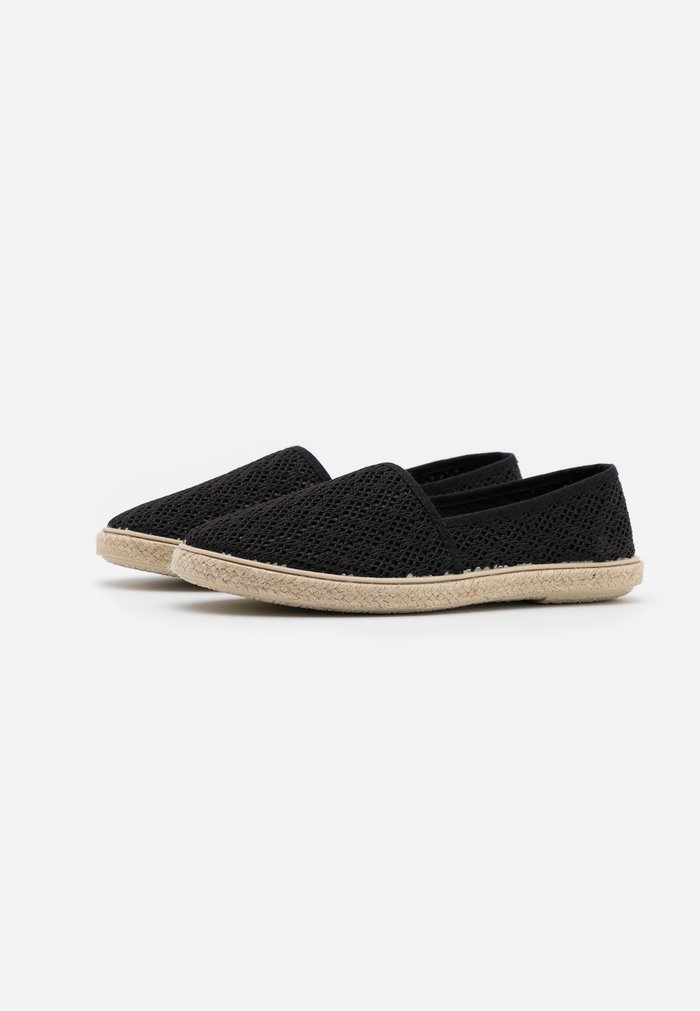 Chaussure Basse Anna Field Espadrillas Plates Slip on Noir Femme | KMK-1204482